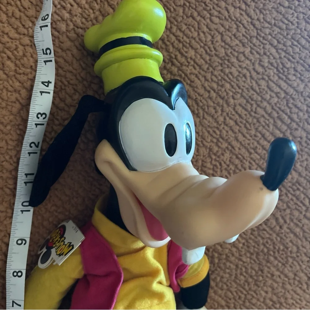 Vintage Disney Parks 16” Disney Goofy Vinyl Head Hands Feet Plush With Tags - Picture 8 of 8